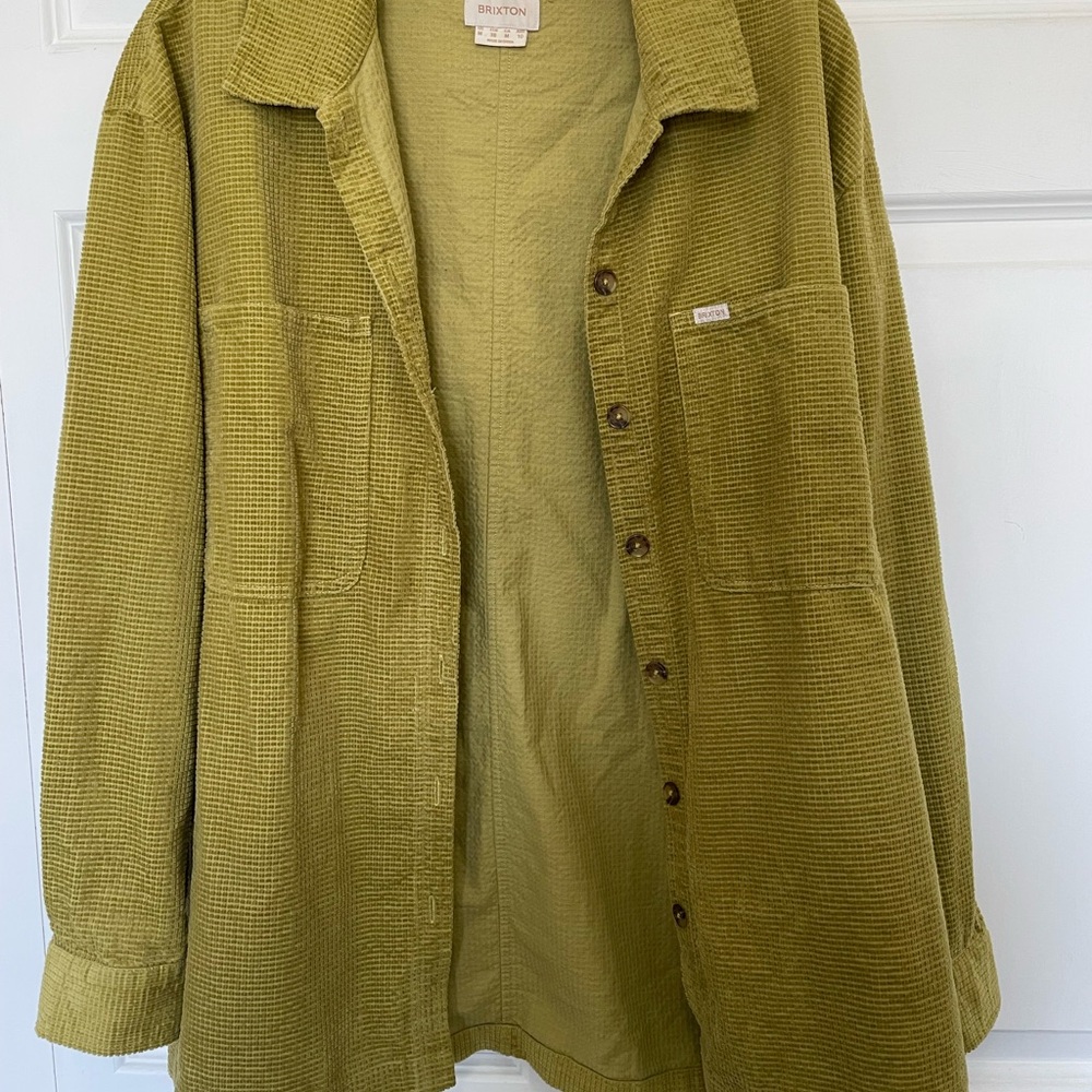 Brixton Olive Green Corduroy Shirt - Picture 2 of 11